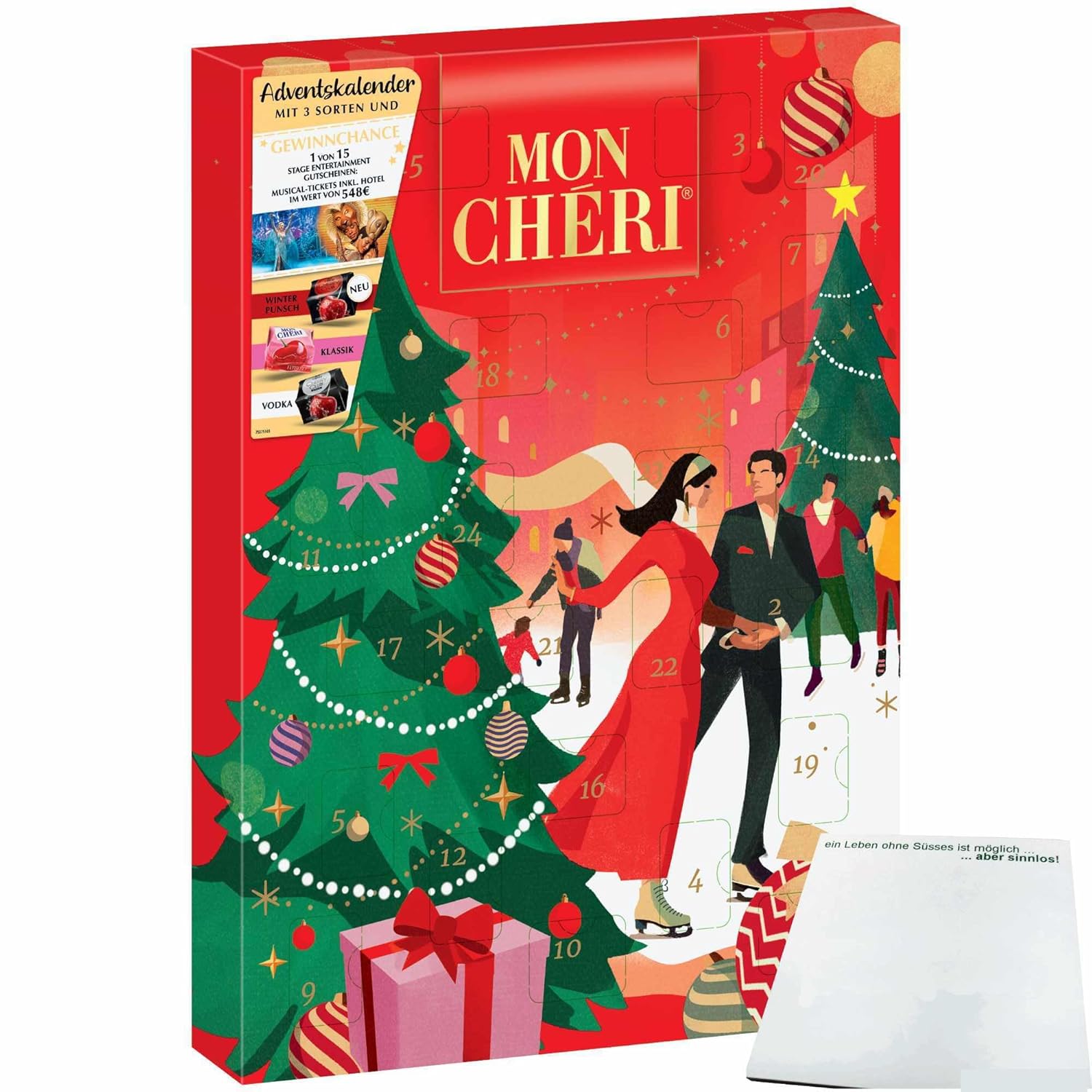 Ferrero Mon Cheri Adventskalender Eislauf (252g Packung) usy Block ...